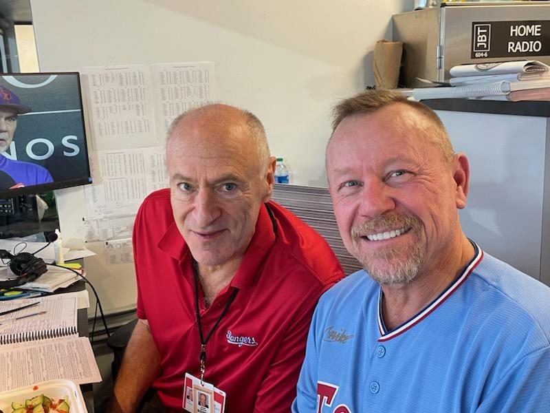 Jonathan Banta was guest in the Texas Ranger’s Radio Broadcast booth.
